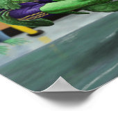 Lizard Warrior Wrestling Sport Fantasy Art Print (Hoek)