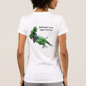 Lizard Warrior Wrestling Sport Fantasy Art T-Shirt (Achterkant)