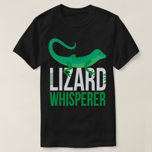 Lizard Whisperer I Funny Terrarium Reptiles Gekko T-shirt (Design voorkant)