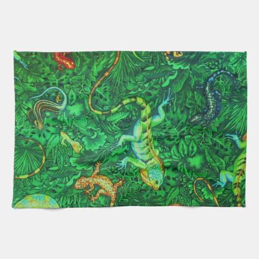 Lizards Batik Theedoek (Horizontaal)
