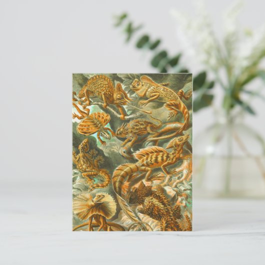 Lizards Briefkaart (Staand voorkant)