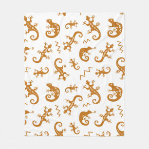 Lizards en kameleons naadloos patroon fleece deken