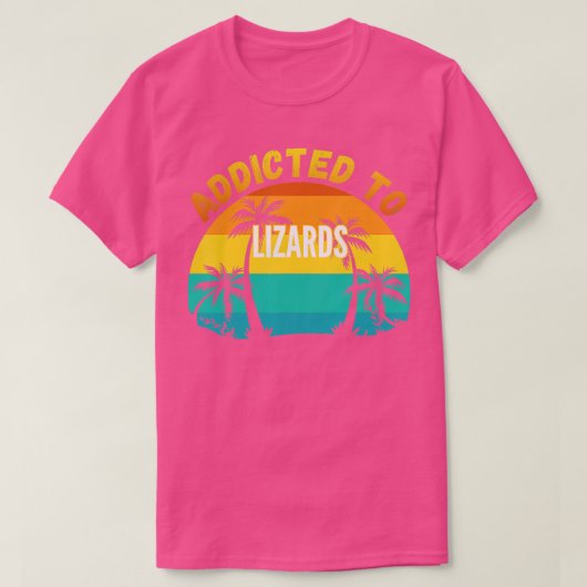 Lizards Gift Addicated aan Lizards T-shirt (Design voorkant)