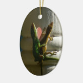 Lizards in Love Keramisch Ornament (Links)