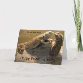 Lizards kissingkaart voor Valentijnsdag Feestdagen Kaart