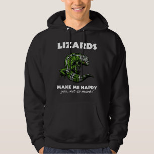 Lizards maken me blij met Cute Gecko Reptile Hoodie