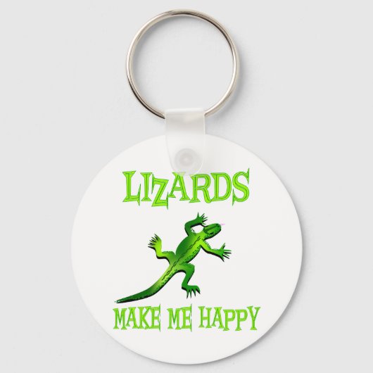 Lizards maken me gelukkig sleutelhanger (Voorkant)