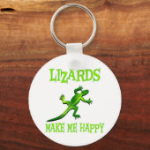 Lizards maken me gelukkig sleutelhanger (Voorkant)