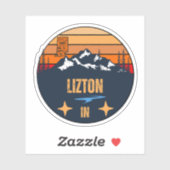 Lizton, Indiana Sticker (Vel)
