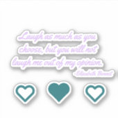 Lizzie Bennet-Sticker voor laptop Sticker (Voorkant)