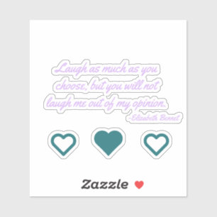Lizzie Bennet-Sticker voor laptop Sticker