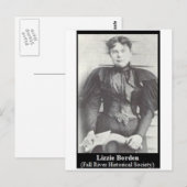 lizzie borden briefkaart (Voorkant / Achterkant)