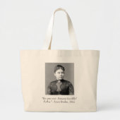 Lizzie Borden foto en quote canvas tas (Voorkant)