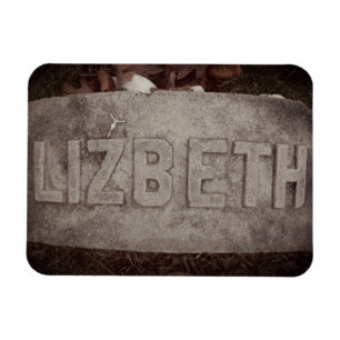 Lizzie Borden Grave Marker - Herfst River, MA Magneet