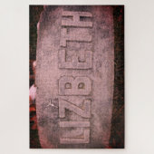 Lizzie Borden Gravestone "Lizbeth" Herfst, MA Legpuzzel (Verticaal)