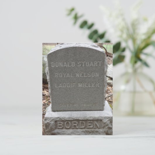 Lizzie Borden - Pet Cemetery Headstone Briefkaart (Staand voorkant)