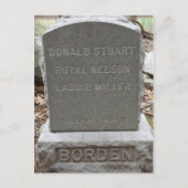 Lizzie Borden - Pet Cemetery Headstone Briefkaart (Voorkant)