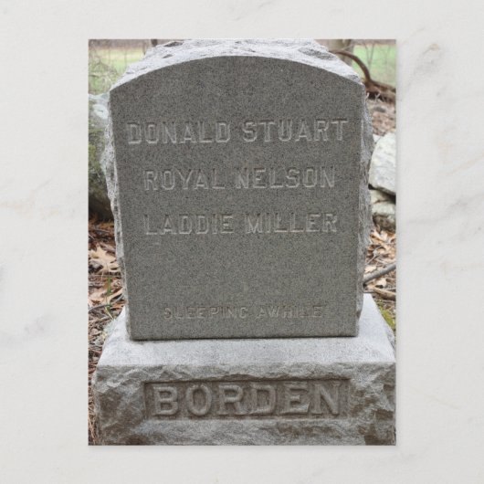 Lizzie Borden - Pet Cemetery Headstone Briefkaart (Voorkant)