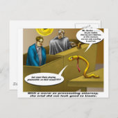 Lizzie Borden Trial Funny Cartoon Gifts Briefkaart (Voorkant / Achterkant)