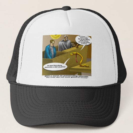Lizzie Borden Trial Funny Cartoon Gifts Trucker Pet (Voorkant)