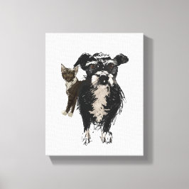 Lizzie&Kitty  Canvas Afdruk