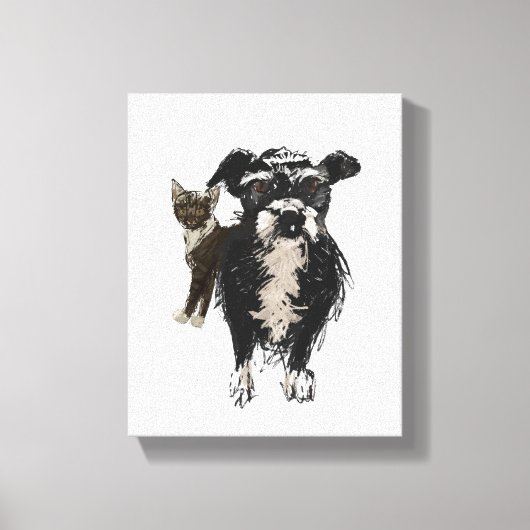 Lizzie&Kitty Canvas Afdruk (Voorkant)