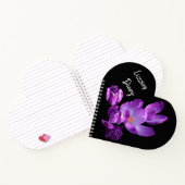  Lizzie naam paarse krokus bloemig Notitieboek (Binnen)