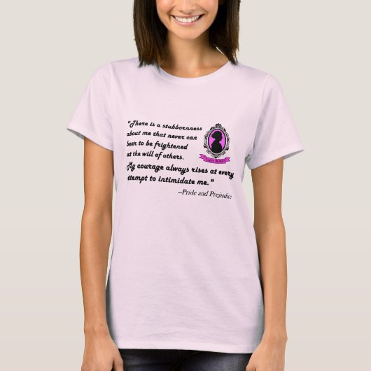 Lizzy Bennet Quote T-Shirt #1 (Voorkant)