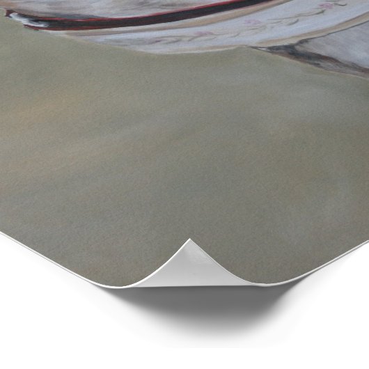 Lizzy Brindle Greyhound Wenskaart Poster (Hoek)