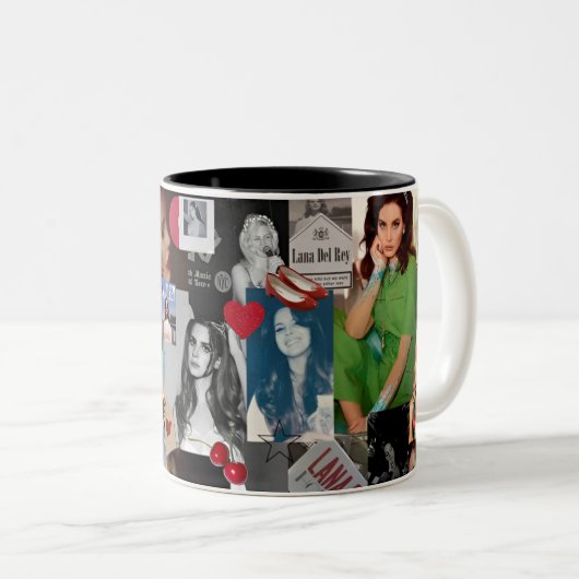 Lizzy Esthetische Collage Mok -  Retro (Voorkant rechts)