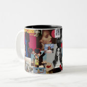 Lizzy Esthetische Collage Mok -  Retro (Voorkant links)