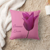  Lizzy naam gepersonaliseerde roze rozen Kussen (Deken)