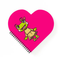 Lizzy the Frog Heart Notitieblok | AdventureKids