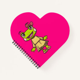 Lizzy the Frog Heart Notitieblok | AdventureKids Notitieboek