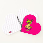 Lizzy the Frog Heart Notitieblok | AdventureKids Notitieboek (Binnen)