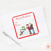 Lizzy's Mensen Sneeuwman Fun Gift Stickers (Envelop)