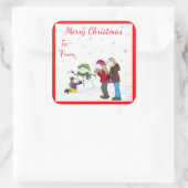 Lizzy's Mensen Sneeuwman Fun Gift Stickers (Tas)