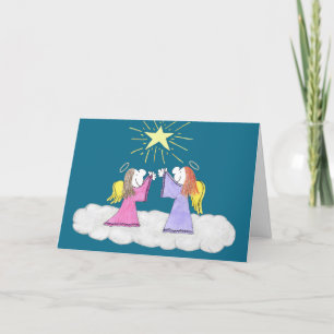 Lizzy's People Angels Holy Night Christmas Kaart