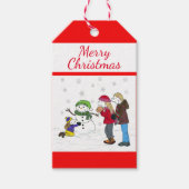 Lizzy's People Snowman Gift Labels Cadeaulabel (Voorkant)