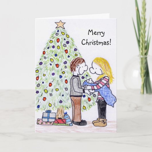 Lizzy's People's Family Kerstkaart Feestdagen Kaart (Voorkant)