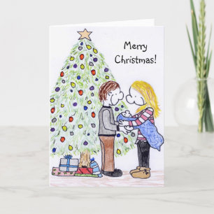 Lizzy's People's Family Kerstkaart Feestdagen Kaart