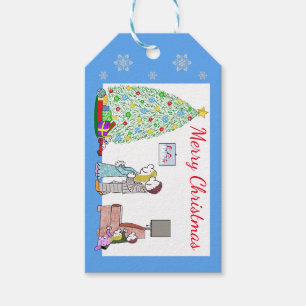 Lizzy's People's Kerstmis verraste Gift Labels Cadeaulabel