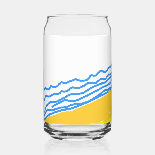 LJ monogram Blikvorm Glas (Voorkant)