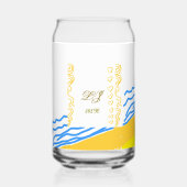 LJ monogram Blikvorm Glas (Achterkant)