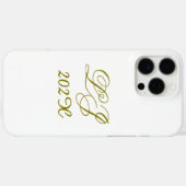 LJ Monogram Elegant Modern Wedding Case-Mate iPhone Case (Achterkant (horizontaal))