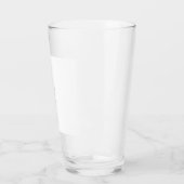 LJ Monogram Elegant Modern Wedding Glas (Links)
