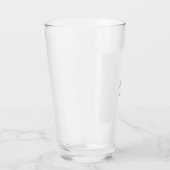 LJ Monogram Elegant Modern Wedding Glas (Rechts)
