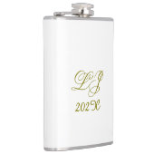 LJ Monogram Elegant Modern Wedding Heupfles (Rechts)