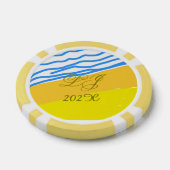 LJ Monogram Elegant Modern Wedding Poker Chips (Enkel)