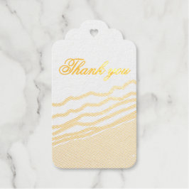 LJ Monogram Elegante Strandbruiloft Cadeaulabels